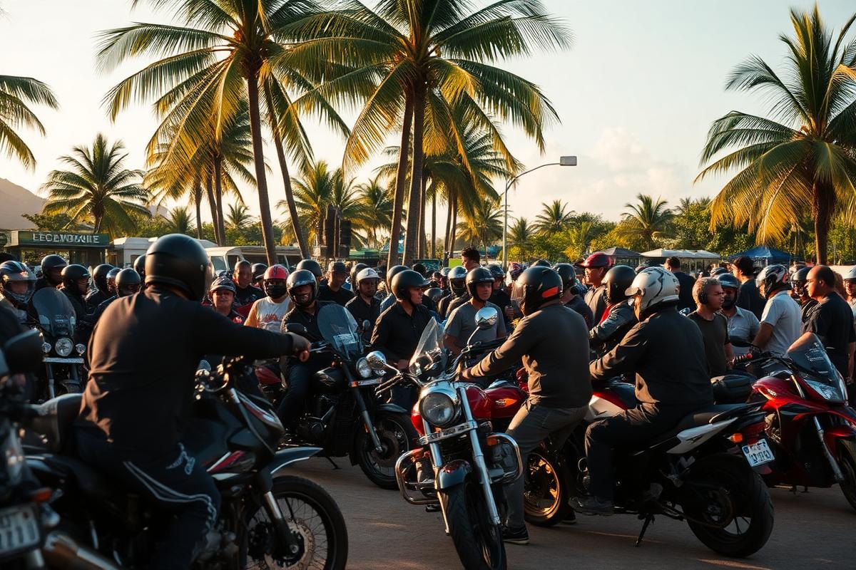 Rassemblement de motards affiliés à la FMF Yonne